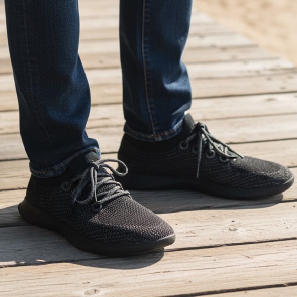 Allbirds Tree Dasher Charcoal Gray Lace-Up Running Sneakers Men’s Size 11